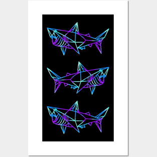 Origami Shark Posters and Art